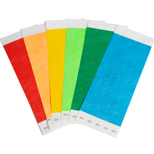 Tyvek Solid Colour Wristbands 19mm