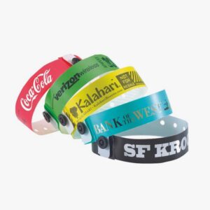 Custom plastic clip wristband