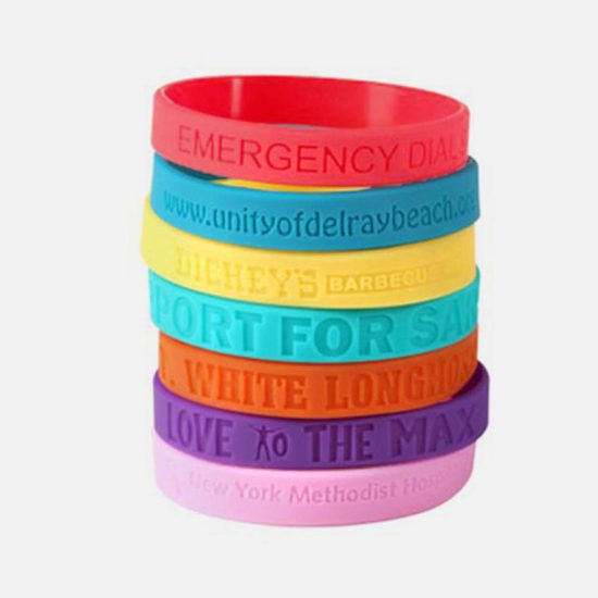 Debossed Silicone Wristbands 2