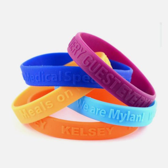 Silicone Wristbands Embossed