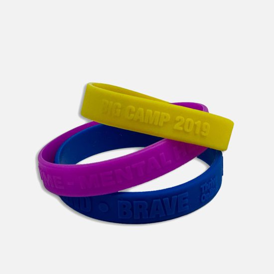 Silicone Wristbands Embossed 2