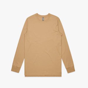 Men's long sleeve top tan