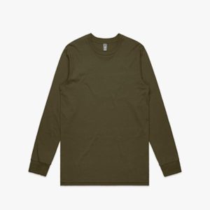 Men's long sleeve top khaki