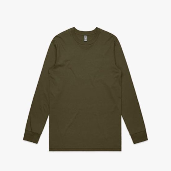 Men's long sleeve top khaki