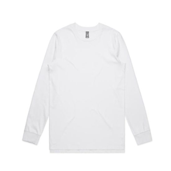 Men's long sleeve top white