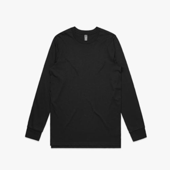 Men's long sleeve top black